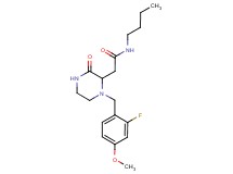N-butyl-2-[1-(2-fluoro-4-methoxybenzyl)-3-oxo-2-piperazinyl]acetamide