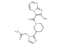 2-(2-{1-[(2-methylimidazo[1,2-a]pyrimidin-3-yl)carbonyl]piperidin-3-yl}-1H-imidazol-1-yl)acetamide