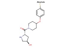 (3R,5S)-5-{[4-(4-fluorophenoxy)-1-piperidinyl]carbonyl}-3-pyrrolidinol
