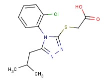 {[4-(2-chlorophenyl)-5-isobutyl-4H-1,2,4-triazol-3-yl]thio}acetic acid