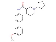 1-cyclopentyl-N-(3'-methoxybiphenyl-4-yl)piperidine-3-carboxamide