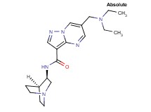 N-[(3R)-1-azabicyclo[2.2.2]oct-3-yl]-6-[(diethylamino)methyl]pyrazolo[1,5-a]pyrimidine-3-carboxamide