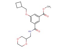 methyl 3-(cyclobutylmethoxy)-5-{[(1,4-dioxan-2-ylmethyl)amino]carbonyl}benzoate