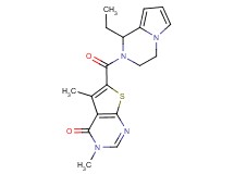 6-[(1-ethyl-3,4-dihydropyrrolo[1,2-a]pyrazin-2(1H)-yl)carbonyl]-3,5-dimethylthieno[2,3-d]pyrimidin-4(3H)-one