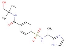 N-(2-hydroxy-1,1-dimethylethyl)-4-({[1-(1H-imidazol-2-yl)ethyl]amino}sulfonyl)benzamide