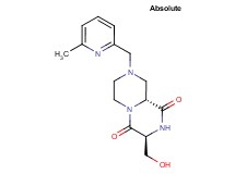 (3S,9aR)-3-(hydroxymethyl)-8-[(6-methyl-2-pyridinyl)methyl]tetrahydro-2H-pyrazino[1,2-a]pyrazine-1,4(3H,6H)-dione