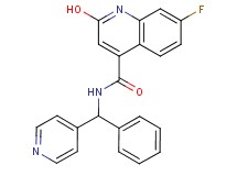 7-fluoro-2-hydroxy-N-[phenyl(4-pyridinyl)methyl]-4-quinolinecarboxamide
