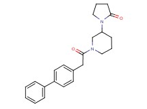 1-[1-(biphenyl-4-ylacetyl)piperidin-3-yl]pyrrolidin-2-one
