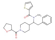 N-methyl-N-{2-phenyl-1-[1-(tetrahydro-2-furanylcarbonyl)-4-piperidinyl]ethyl}-2-thiophenecarboxamide