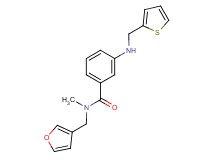 N-(3-furylmethyl)-N-methyl-3-[(2-thienylmethyl)amino]benzamide