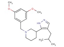 1-(3,5-dimethoxybenzyl)-3-(4-isobutyl-1H-pyrazol-5-yl)piperidine