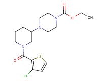 ethyl 4-{1-[(3-chloro-2-thienyl)carbonyl]-3-piperidinyl}-1-piperazinecarboxylate