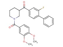[1-(3,4-dimethoxybenzoyl)-3-piperidinyl](2-fluoro-4-biphenylyl)methanone