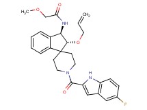 N-{(2R*,3R*)-2-(allyloxy)-1'-[(5-fluoro-1H-indol-2-yl)carbonyl]-2,3-dihydrospiro[indene-1,4'-piperidin]-3-yl}-2-methoxyacetamide