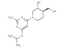 (3R*,4R*)-1-(2-amino-6-isopropoxy-4-pyrimidinyl)-4-(hydroxymethyl)-3-piperidinol