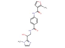 N-[4-({[2-hydroxy-2-(1-methyl-1H-imidazol-2-yl)ethyl]amino}carbonyl)phenyl]-2-methyl-3-furamide