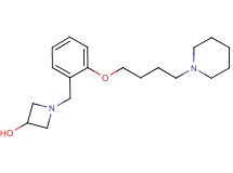 1-[2-(4-piperidin-1-ylbutoxy)benzyl]azetidin-3-ol
