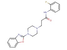 3-[4-(1,3-benzoxazol-2-yl)piperazin-1-yl]-N-(2-fluorophenyl)propanamide