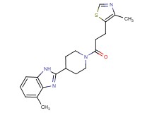 4-methyl-2-{1-[3-(4-methyl-1,3-thiazol-5-yl)propanoyl]-4-piperidinyl}-1H-benzimidazole