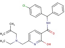 N-[(4-chlorophenyl)(phenyl)methyl]-6-{[ethyl(2-methyl-2-propen-1-yl)amino]methyl}-2-hydroxynicotinamide