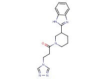 2-{1-[3-(4H-1,2,4-triazol-4-yl)propanoyl]-3-piperidinyl}-1H-benzimidazole