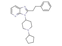 3-(1-cyclopentyl-4-piperidinyl)-2-(2-phenylethyl)-3H-imidazo[4,5-b]pyridine