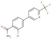 2-chloro-4-[6-(trifluoromethyl)pyridin-3-yl]benzamide