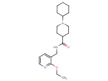 1-cyclohexyl-N-[(2-ethoxy-3-pyridinyl)methyl]-4-piperidinecarboxamide