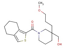 [3-(3-methoxypropyl)-1-(4,5,6,7-tetrahydro-2-benzothien-1-ylcarbonyl)-3-piperidinyl]methanol