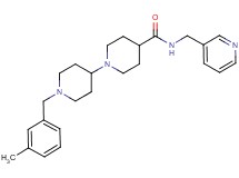 1'-(3-methylbenzyl)-N-(3-pyridinylmethyl)-1,4'-bipiperidine-4-carboxamide