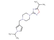 1-(5-isopropyl-1,2,4-oxadiazol-3-yl)-4-[(1-isopropyl-1H-pyrrol-3-yl)methyl]piperazine