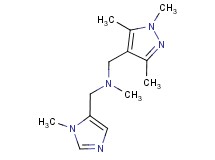 N-methyl-1-(1-methyl-1H-imidazol-5-yl)-N-[(1,3,5-trimethyl-1H-pyrazol-4-yl)methyl]methanamine