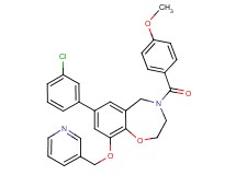 7-(3-chlorophenyl)-4-(4-methoxybenzoyl)-9-(3-pyridinylmethoxy)-2,3,4,5-tetrahydro-1,4-benzoxazepine