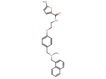 5-methyl-N-[2-(4-{[methyl(1-naphthylmethyl)amino]methyl}phenoxy)ethyl]-2-thiophenecarboxamide