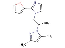 1-{2-[2-(2-furyl)-1H-imidazol-1-yl]-1-methylethyl}-3,5-dimethyl-1H-pyrazole