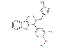1-(4-methoxy-3-methylphenyl)-2-[(1-methyl-1H-pyrazol-4-yl)methyl]-2,3,4,9-tetrahydro-1H-beta-carboline