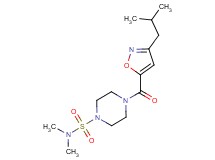 4-[(3-isobutylisoxazol-5-yl)carbonyl]-N,N-dimethylpiperazine-1-sulfonamide