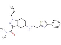 1-allyl-N,N-dimethyl-5-{[2-(4-phenyl-1,3-thiazol-2-yl)ethyl]amino}-4,5,6,7-tetrahydro-1H-indazole-3-carboxamide