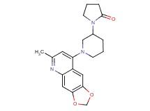 1-[1-(6-methyl[1,3]dioxolo[4,5-g]quinolin-8-yl)piperidin-3-yl]pyrrolidin-2-one