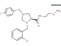(4R)-1-(2-chlorobenzyl)-4-[(4-fluorophenyl)thio]-N-(2-methoxyethyl)-L-prolinamide