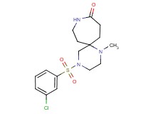 4-[(3-chlorophenyl)sulfonyl]-1-methyl-1,4,9-triazaspiro[5.6]dodecan-10-one