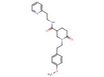 1-[2-(4-methoxyphenyl)ethyl]-6-oxo-N-[2-(2-pyridinyl)ethyl]-3-piperidinecarboxamide