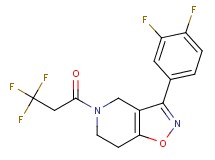 3-(3,4-difluorophenyl)-5-(3,3,3-trifluoropropanoyl)-4,5,6,7-tetrahydroisoxazolo[4,5-c]pyridine