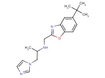 N-[(5-tert-butyl-1,3-benzoxazol-2-yl)methyl]-1-(1H-imidazol-1-yl)propan-2-amine