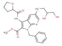 methyl 1-benzyl-5-[(2,3-dihydroxypropyl)amino]-3-[(tetrahydro-2-furanylcarbonyl)amino]-1H-pyrrolo[2,3-b]pyridine-2-carboxylate
