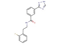 N-[2-(2-fluorophenyl)ethyl]-3-(1H-1,2,4-triazol-3-yl)benzamide