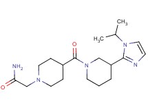 2-(4-{[3-(1-isopropyl-1H-imidazol-2-yl)-1-piperidinyl]carbonyl}-1-piperidinyl)acetamide