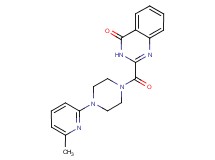 2-{[4-(6-methyl-2-pyridinyl)-1-piperazinyl]carbonyl}-4(3H)-quinazolinone trifluoroacetate