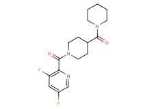 3,5-difluoro-2-{[4-(1-piperidinylcarbonyl)-1-piperidinyl]carbonyl}pyridine