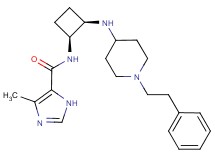 4-methyl-N-((1S*,2R*)-2-{[1-(2-phenylethyl)-4-piperidinyl]amino}cyclobutyl)-1H-imidazole-5-carboxamide